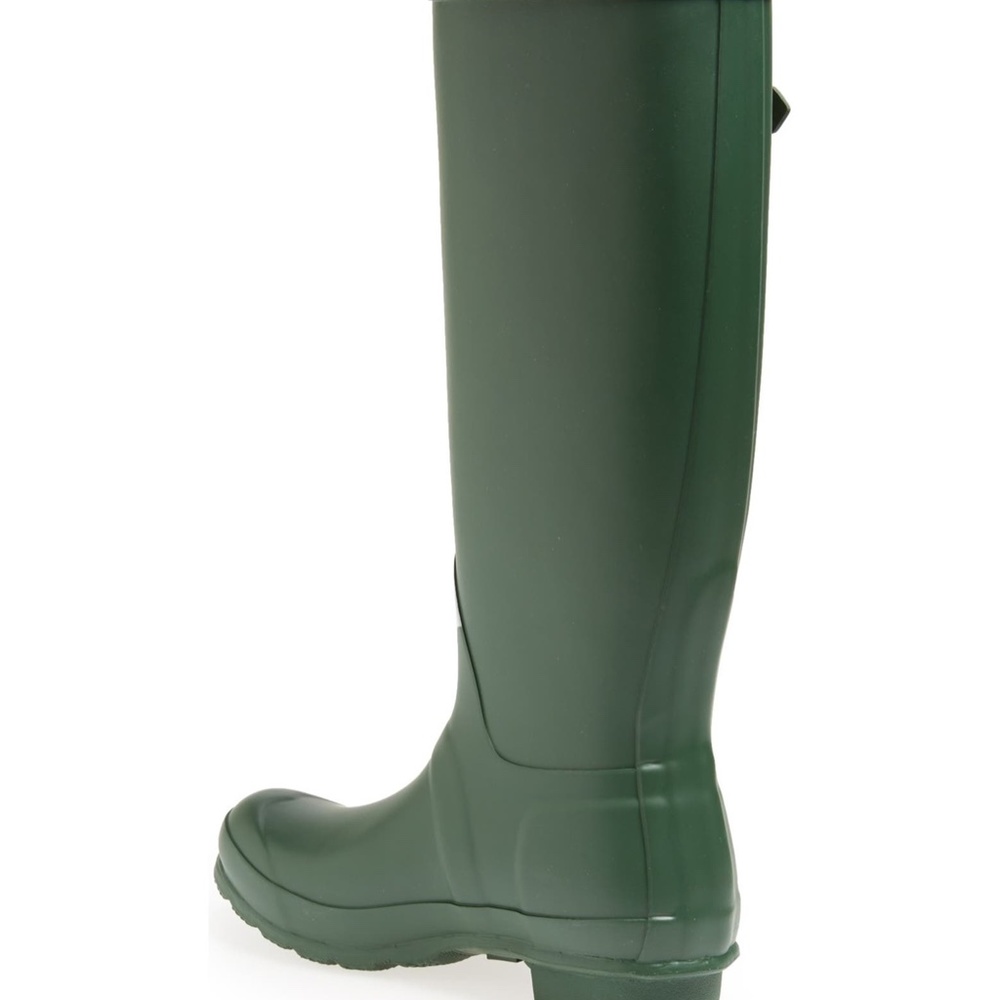 NEW Hunter Original Tall Matte Green Rain Boots SIZE Women's 6 - Picture 7 of 10